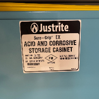 Justrite Sure-Grip EX 17 Gallon Acid and Corrosive Storage Cabinet image 0